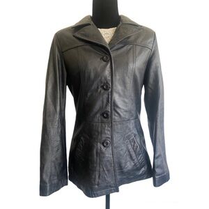 Vintage Y2k Wilson’s maxima leather jacket black M